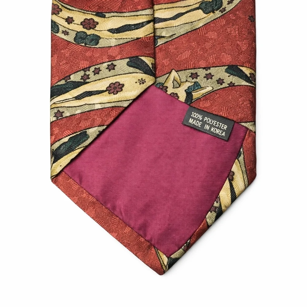 Vintage Celestial Nude Lady Floral Art Novelty Tie | Classic Statement Necktie - Picture 4 of 5